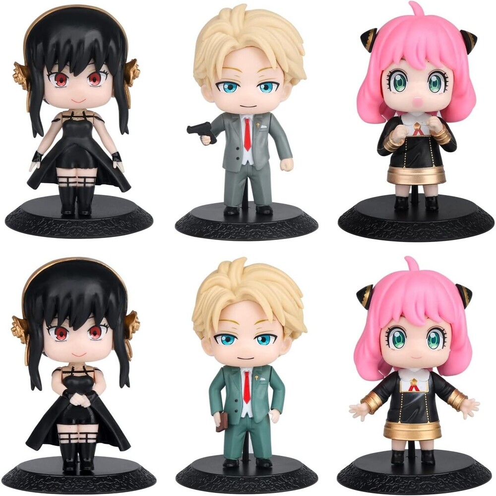 Spy × Family Chibi Forger Anime Mini Figures (6 Figs) 2 Each of Anya, Yor, Loid